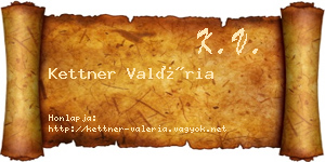 Kettner Valéria névjegykártya